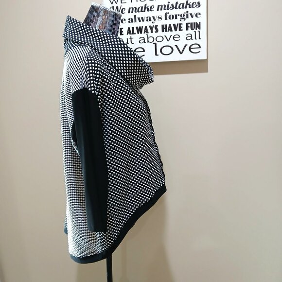 Joseph Ribkoff Top - Cowl Neck / High-Low - Picture 3 of 5